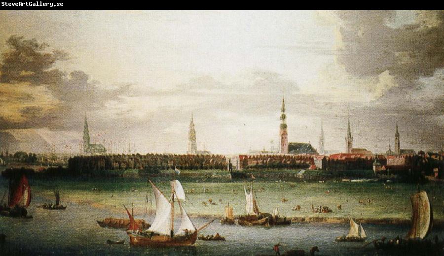 wolfgang amadeus mozart Anonymous painting Hamburg, one of the most important Hanseatic port